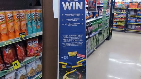Dollar General PepsiCo 'Game Day Essentials' Standee
