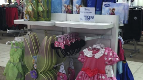 JCPenney Disney Costume Merchandising