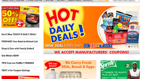 Family Dollar Sprite 'I Promise' Display Ad