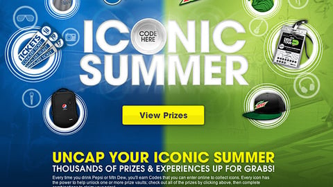 PepsiCo 'Iconic Summer' National Entry Page