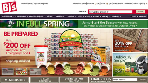 BJ's 'In Full Spring' Banner Ad
