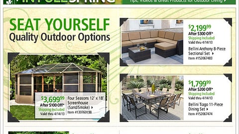 BJ's 'In Full Spring' Email Ad