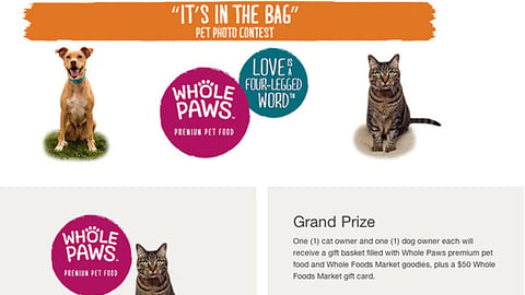 Whole Foods 'It's in the Bag' Facebook App