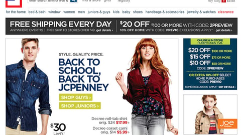 JCPenney 'Back to School' Carousel Ad