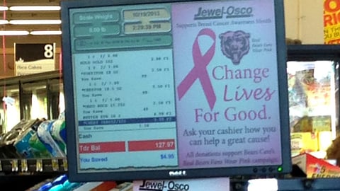 Jewel-Osco 'Change Lives for Good' Checkout Signage 