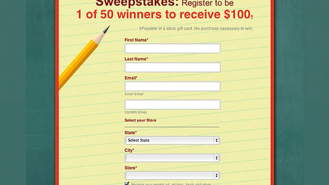 P&G Jewel-Osco 'Back to School Savings' Entry Page