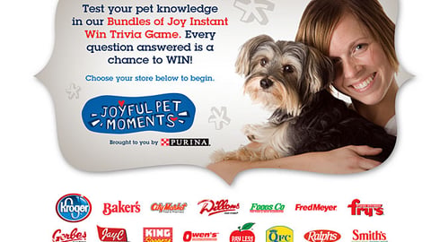 Kroger 'Bundles of Joy' Landing Page