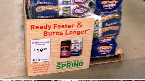 Kingsford Lowe's 'Now's the Time to Spring' Pallet Display