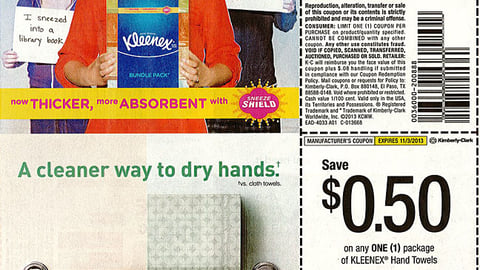 Kleenex 'Pick Up the Values' FSIs