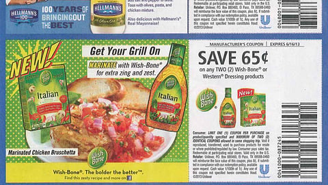Unilever Food Brand FSIs