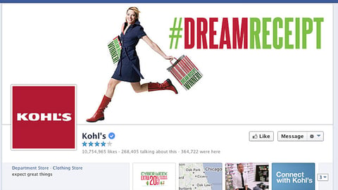 Kohl's 'Dream Receipt' Facebook Cover Photo