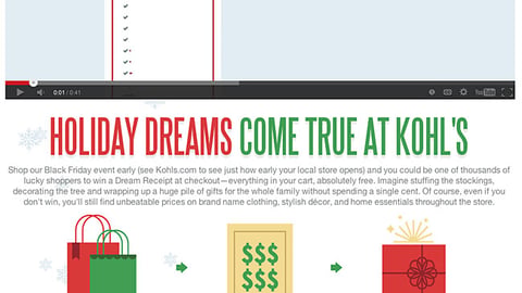 Kohl's 'Dream Receipt' Page