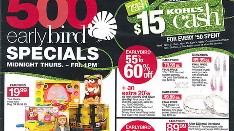 Kohl's 'Operation: Black Friday' Circular Cover