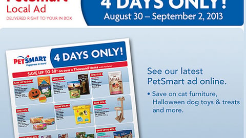 PetSmart 'Labor Day' Email