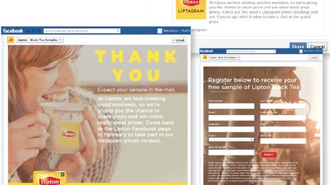 Lipton Tea Facebook Page