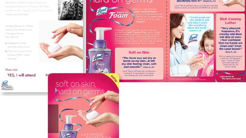 Lysol Touch of Foam Collateral