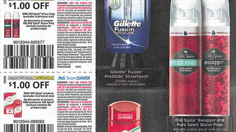 P&G 'Manly Savings' FSI