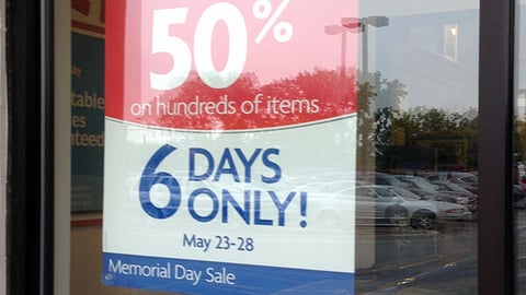 PetSmart Memorial Day Window Poster