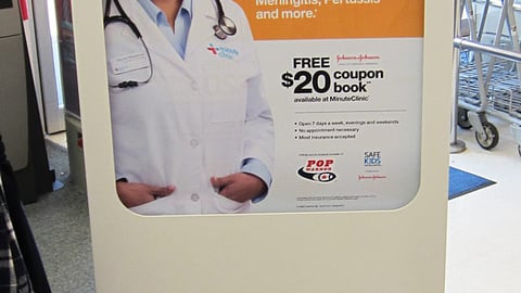 CVS MinuteClinic 'School Vaccinations' Stanchion