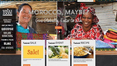 Whole Foods 'Give Globally' Carousel Ad
