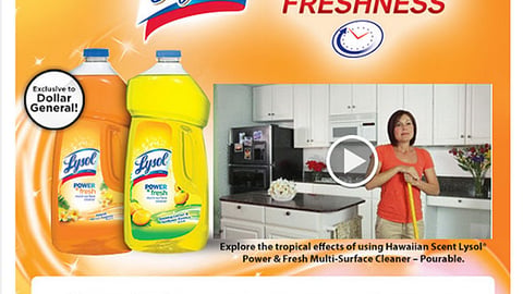 Dollar General Lysol 'New Fragrance' Email