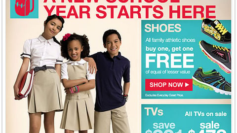 Kmart 'New School Year' Email Ad