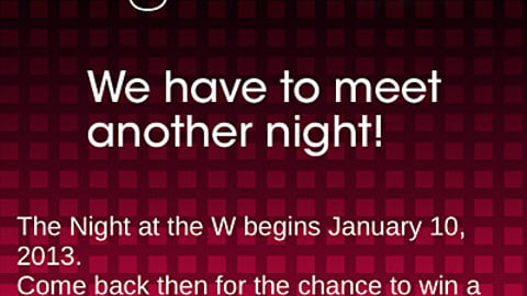 Walgreens 'Night at the W' Mobile Page