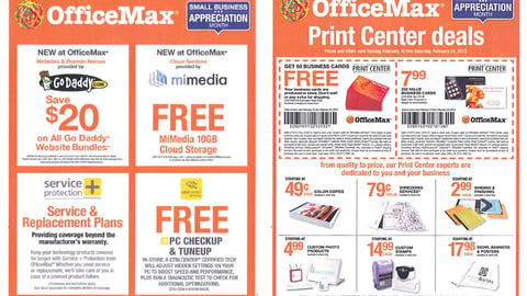 OfficeMax 'Small Business Appreciation Month' One-Sheet