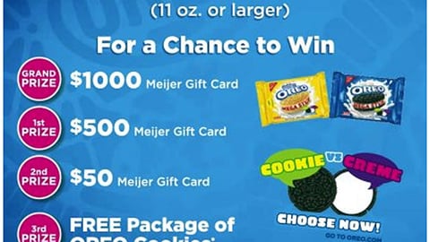 Meijer Oreo 'Cookie vs. Creme' Facebook Update