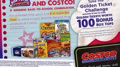 Costco General Mills 'Bonus Box Tops' Print Ad