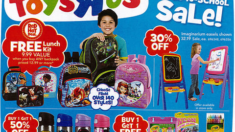 Toys "R" Us 'Free Lunch Kit' Feature