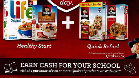 Quaker Walmart 'Prep' Ad