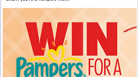 Family Dollar Pampers '365 Days of Diapers' Facebook Update