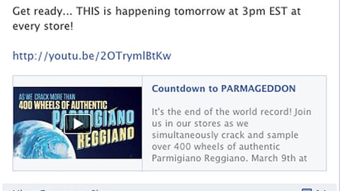 Whole Foods 'Parmageddon' Facebook Update