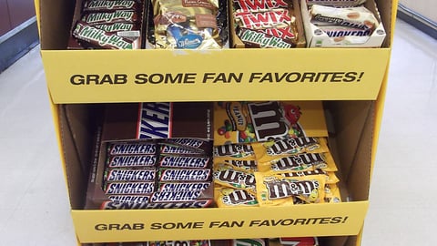 Mars Super Bowl Fan Favorites Floorstand