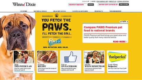 Winn-Dixie Paws Carousel Ad