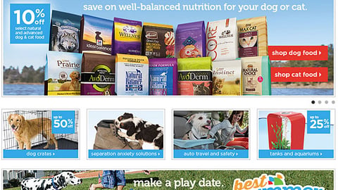 Petco Natural Choice 'Paws N' Spas' Display Ad