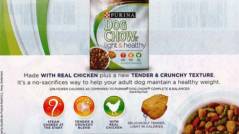 Purina Dog Chow 'Light and Healthy' FSI 