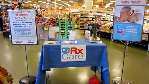 Shaw's 'MyRxCare' Registration Table