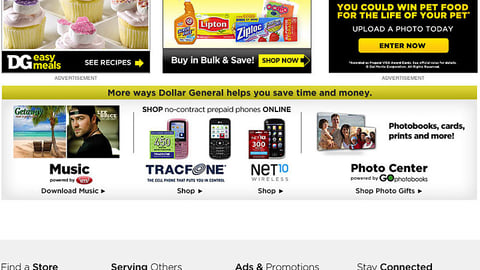 Dollar General 'Picture Perfect Pets' Display Ad
