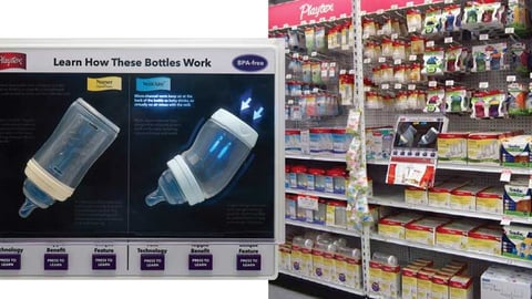 Playtex Baby Bottle Interactive Display