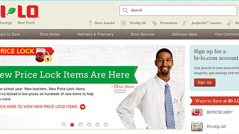 Bi-Lo 'Price Lock' Carousel Ad