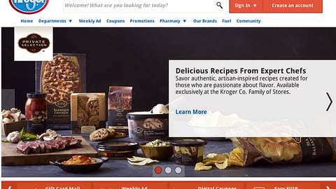 Kroger Private Selection Carousel Ad