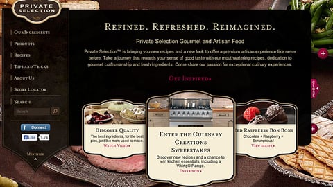 Kroger Private Selection Home Page