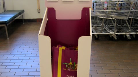 Publix 'Tools for Back to School' Shipper