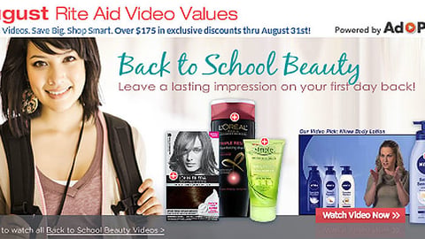 Rite Aid Video Values 'Back to School Beauty' Ad