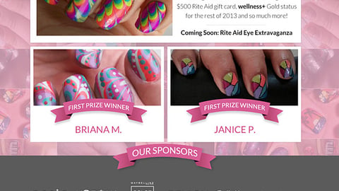 Rite Aid 'Nail Extravaganza' Home Page