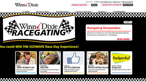 Winn-Dixie 'Racegating' Carousel Ad