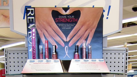 Revlon Rite Aid 'Share Your Strength' Shelf Tray