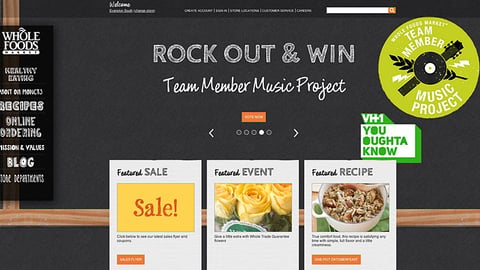 Whole Foods 'Music Project' Carousel Ad